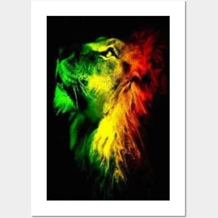 Lion Rasta Posters and Art